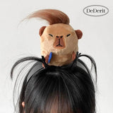 Cute Capybara Doll Hair Clip Headband