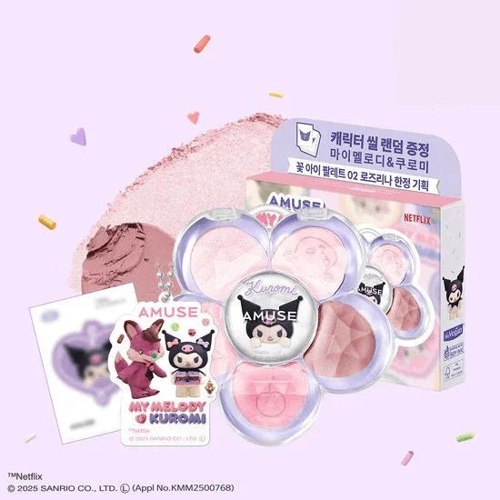 Amuse - Flora Eye Palette (My Melody X Kuromi) - 2 types